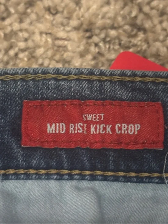 NWT Lucky Brand Sweet Mid Rise Kick Crop Jeans 26 - Picture 8 of 10